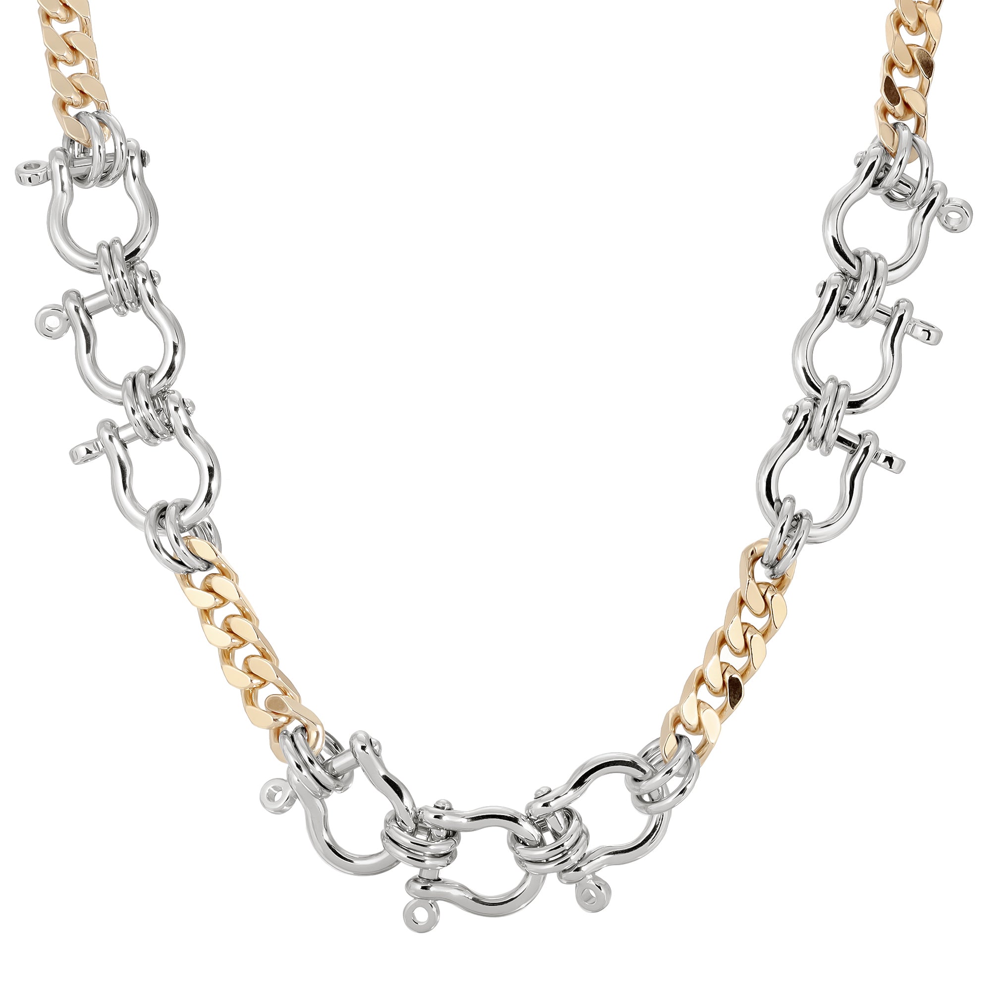 eklexic Two Toned Hendrick Necklace by eklexic