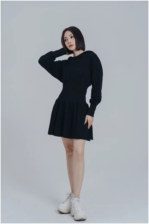 Egreeg Hooded Mini Dress