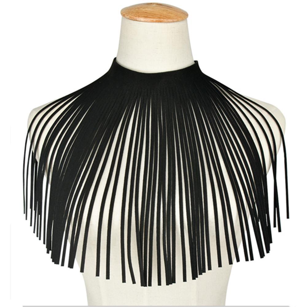 Marigold Shadows accessories Cope Collar Fringe Choker