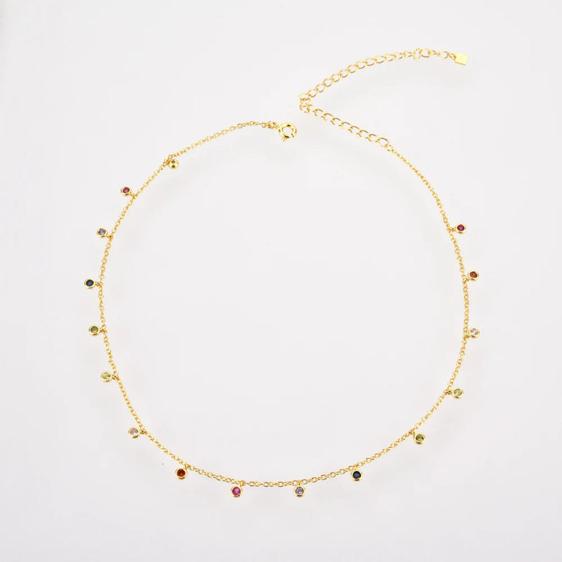 Marigold Shadows accessories Daween Rainbow Stone Necklace