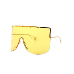 Marigold Shadows accessories Elaiza Oversized Sunglasses - Gold Yellow