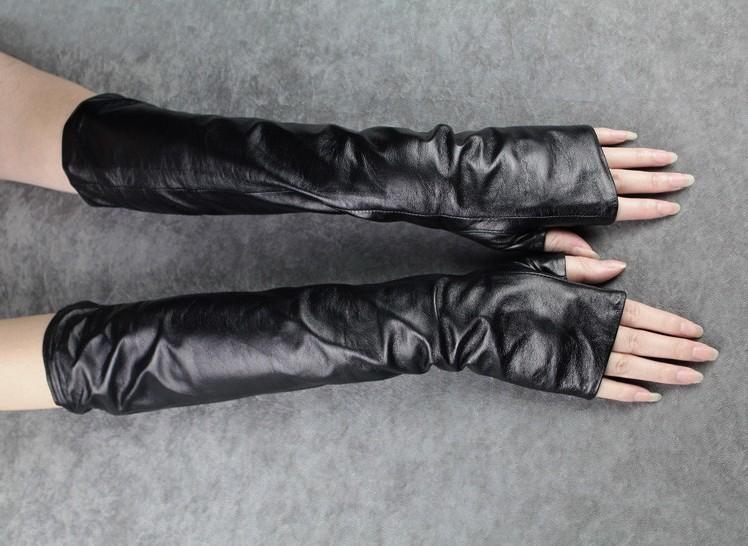 Marigold Shadows accessories Zuriel Fingerless Gloves - Vegan Leather