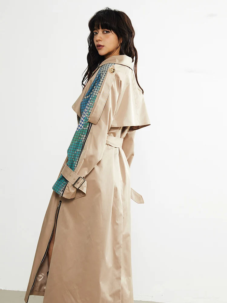 Marigold Shadows Coats Draciey Printed Trench Coat