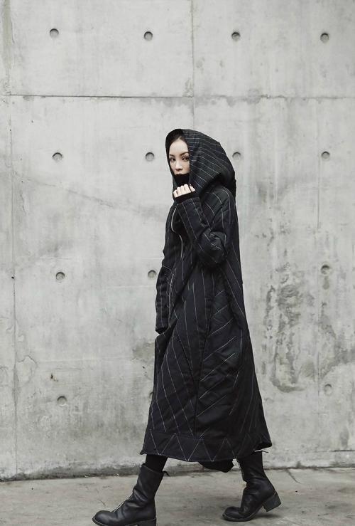 Marigold Shadows coats Dybek V Hoodie Coat