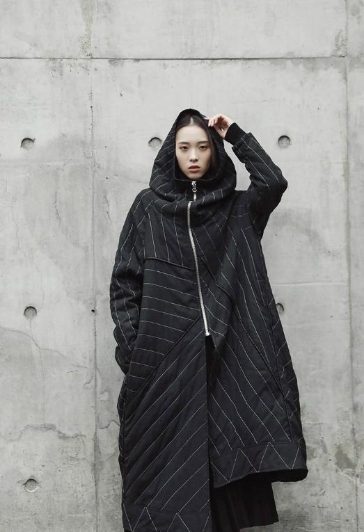 Marigold Shadows coats Dybek V Hoodie Coat