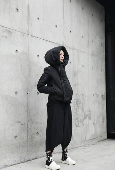 Marigold Shadows coats Faber Crop Puffer Coat