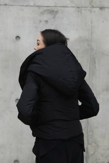 Marigold Shadows coats Faber Crop Puffer Coat