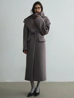 Marigold Shadows Coats Giante Wrap Coat