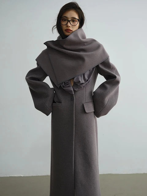 Marigold Shadows Coats Giante Wrap Coat