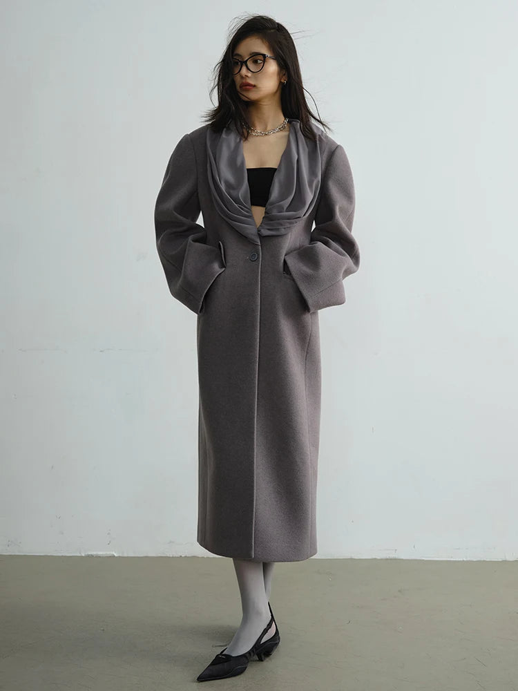 Marigold Shadows Coats Giante Wrap Coat