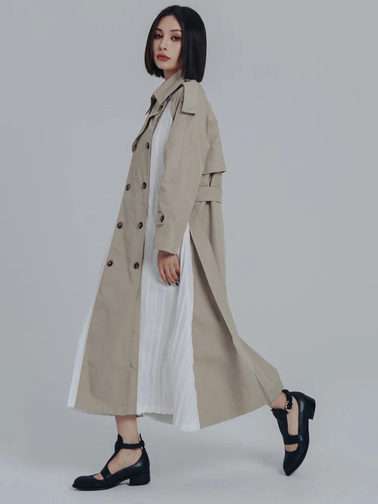 Marigold Shadows Coats Inspectah Pleated Trench Coat