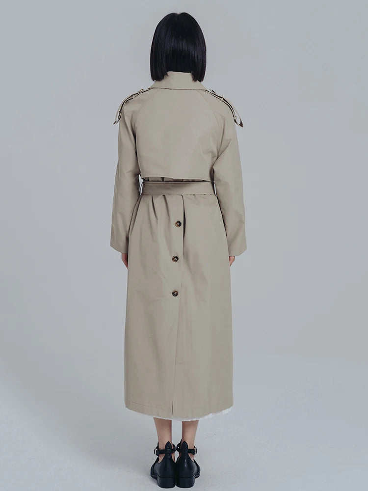 Marigold Shadows Coats Inspectah Pleated Trench Coat