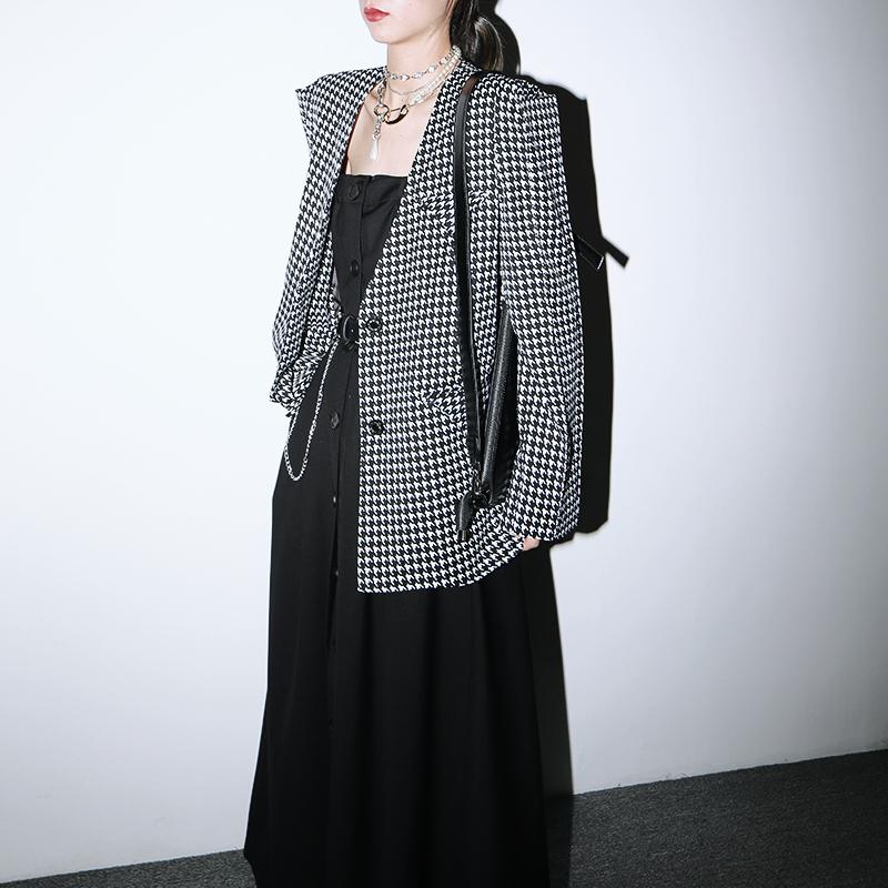 Marigold Shadows coats Mikazuki Houndstooth Blazer