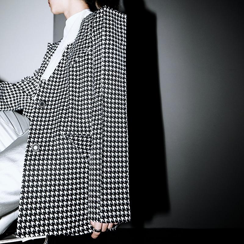 Marigold Shadows coats Mikazuki Houndstooth Blazer