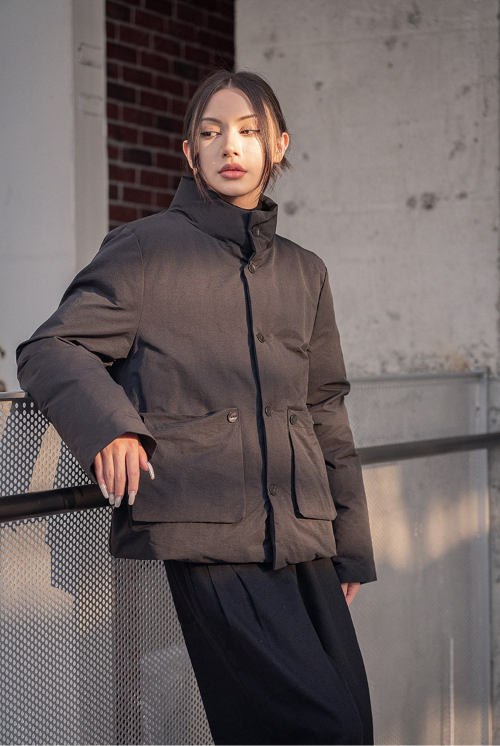 Marigold Shadows Coats Mitsuki Puffer Coat - Black