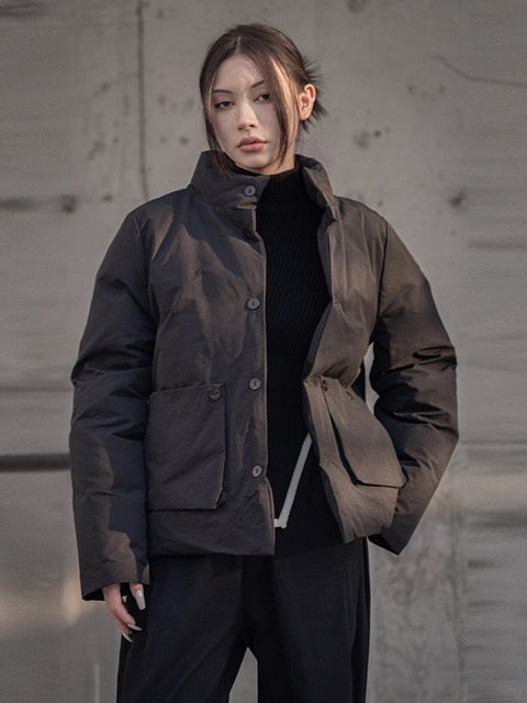 Marigold Shadows Coats Mitsuki Puffer Coat - Black