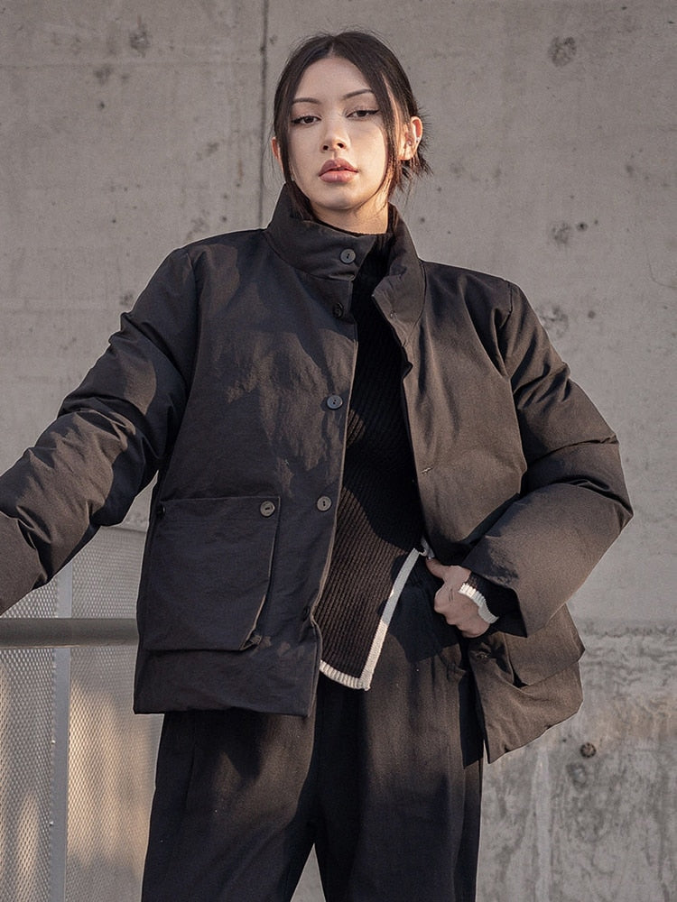 Marigold Shadows Coats Mitsuki Puffer Coat - Black