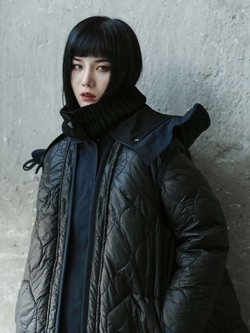 Marigold Shadows coats Renora Cotton Padded Hooded Coat