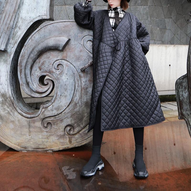 Marigold Shadows coats Sayaka Quilted Lantern Sleeve Coat