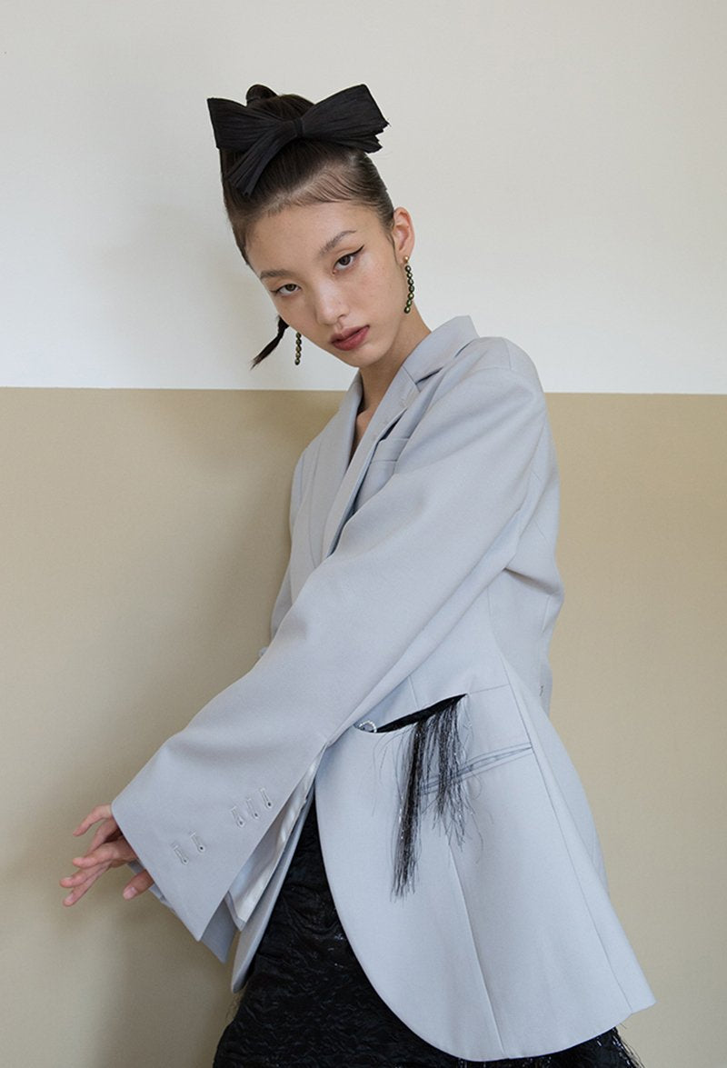 Marigold Shadows coats Tamaki Loose Long Sleeve Blazer