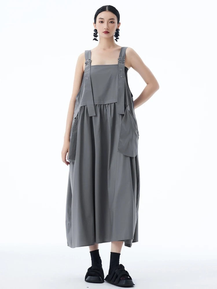 Marigold Shadows Dresses *** Canter Overall Pocket Dress