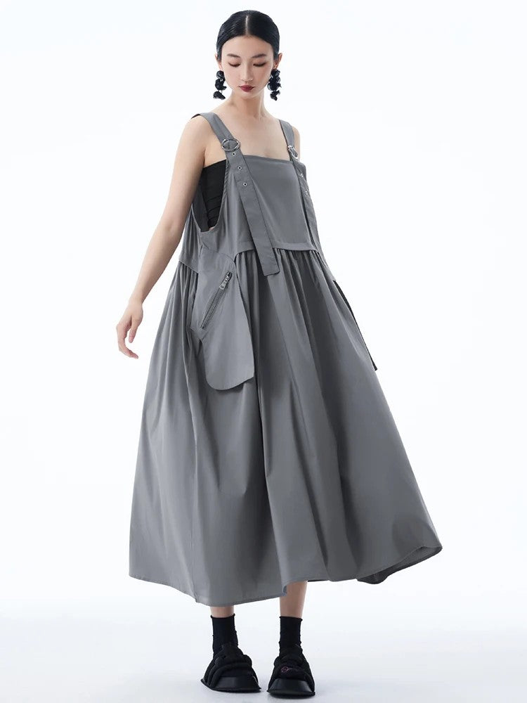 Marigold Shadows Dresses *** Canter Overall Pocket Dress