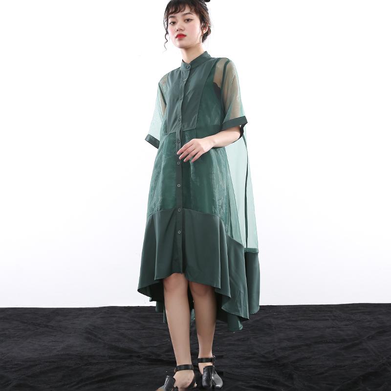 Marigold Shadows dresses Koharu Irregular Shirt Dress