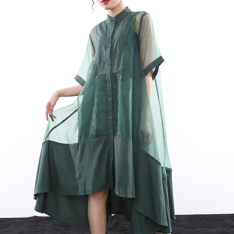 Korean Style Girls' Irregular T-shirt Dress