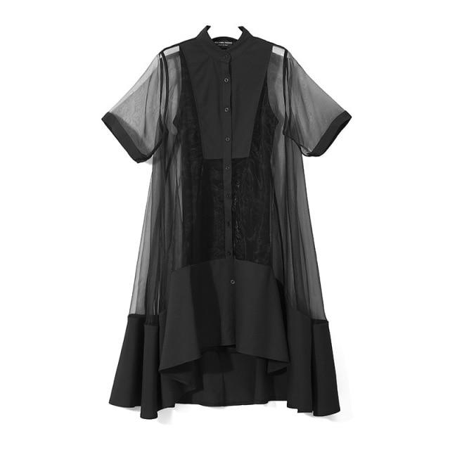 Marigold Shadows dresses Koharu Irregular Shirt Dress