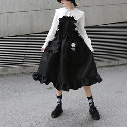 Marigold Shadows dresses Mizuki Cross Back Ruffle Dress