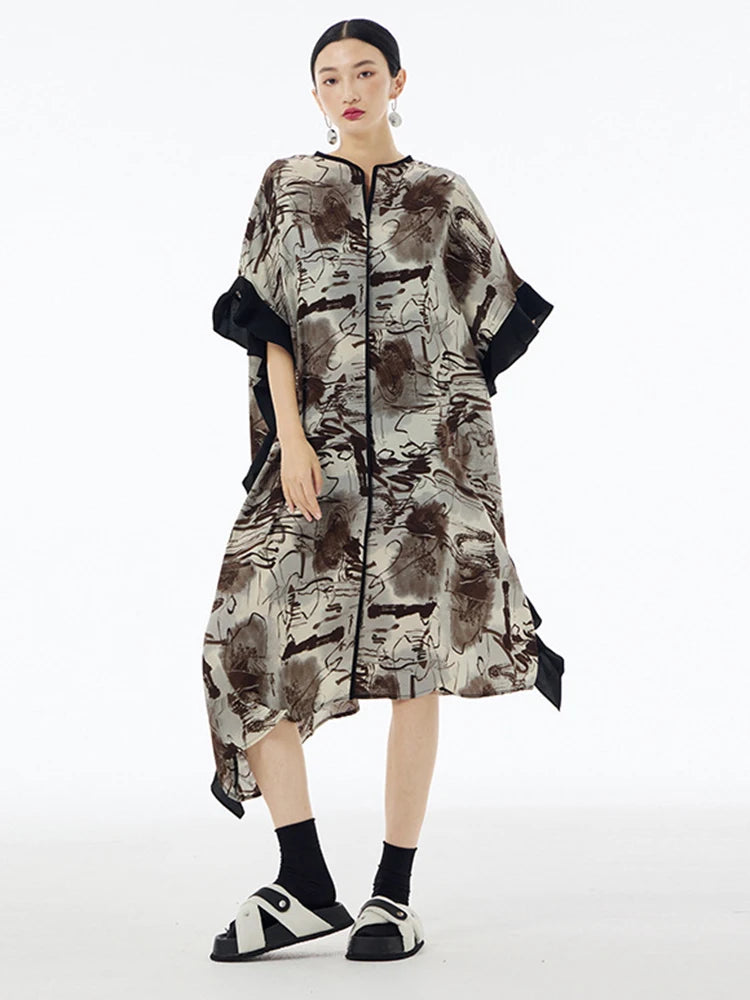 Marigold Shadows Dresses **Sauceee Oversize Ruffle Dress