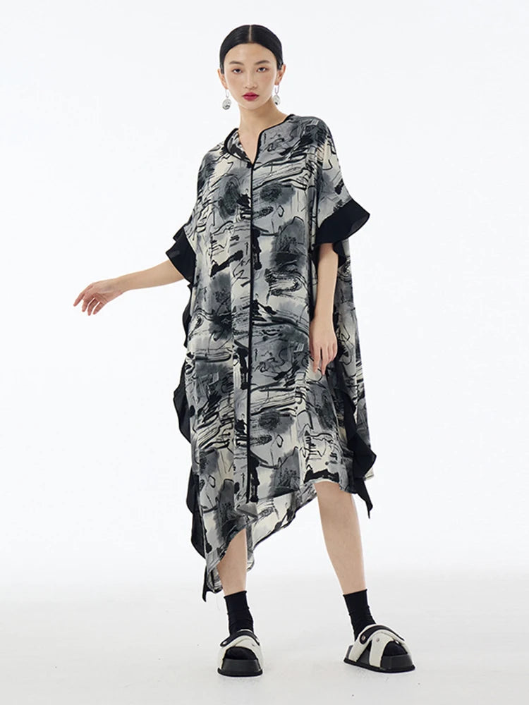 Marigold Shadows Dresses **Sauceee Oversize Ruffle Dress