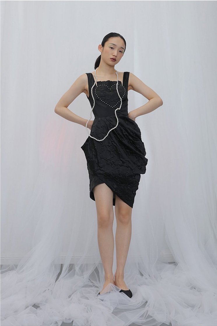 Marigold Shadows dresses Yoshiyuki Irregular Sleeveless Dress