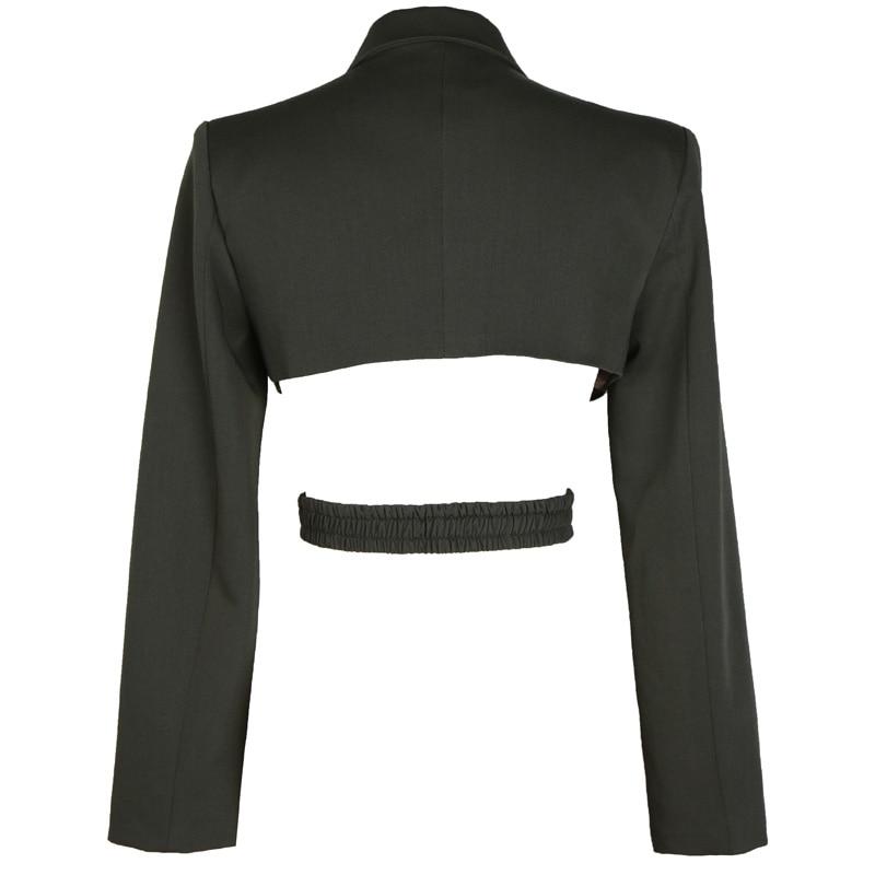 Marigold Shadows jackets Kaida Cross Split Long Sleeve Jacket