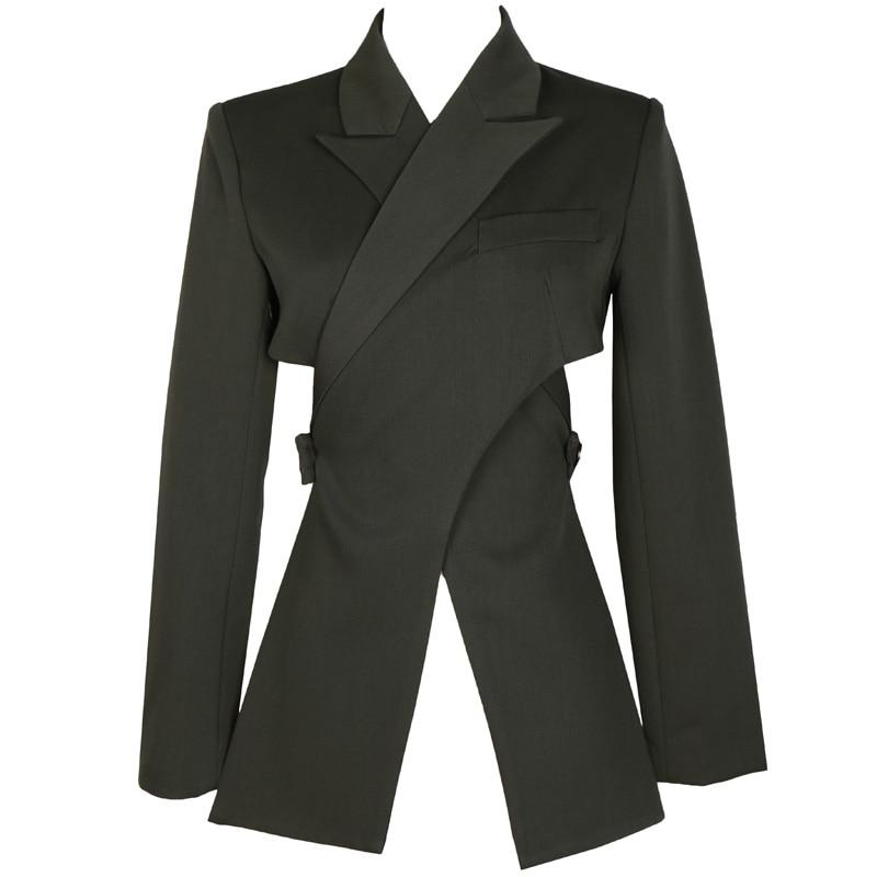 Marigold Shadows jackets Kaida Cross Split Long Sleeve Jacket