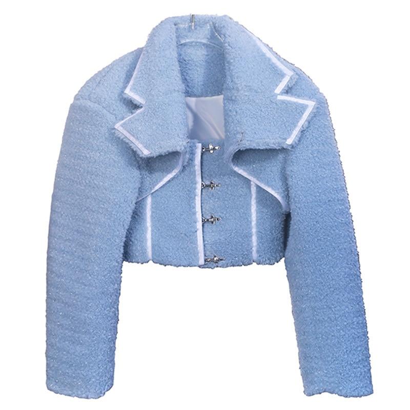 Marigold Shadows jackets Kisho Fuzzy Top and Collared Jacket
