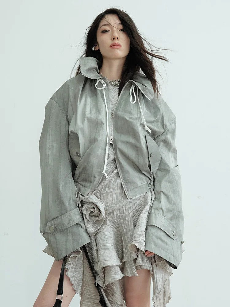 Marigold Shadows Jackets *** Rankie High Collar Jacket