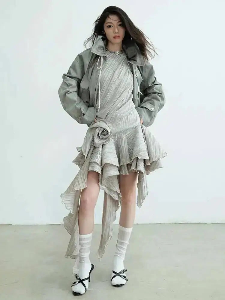 Marigold Shadows Jackets *** Rankie High Collar Jacket