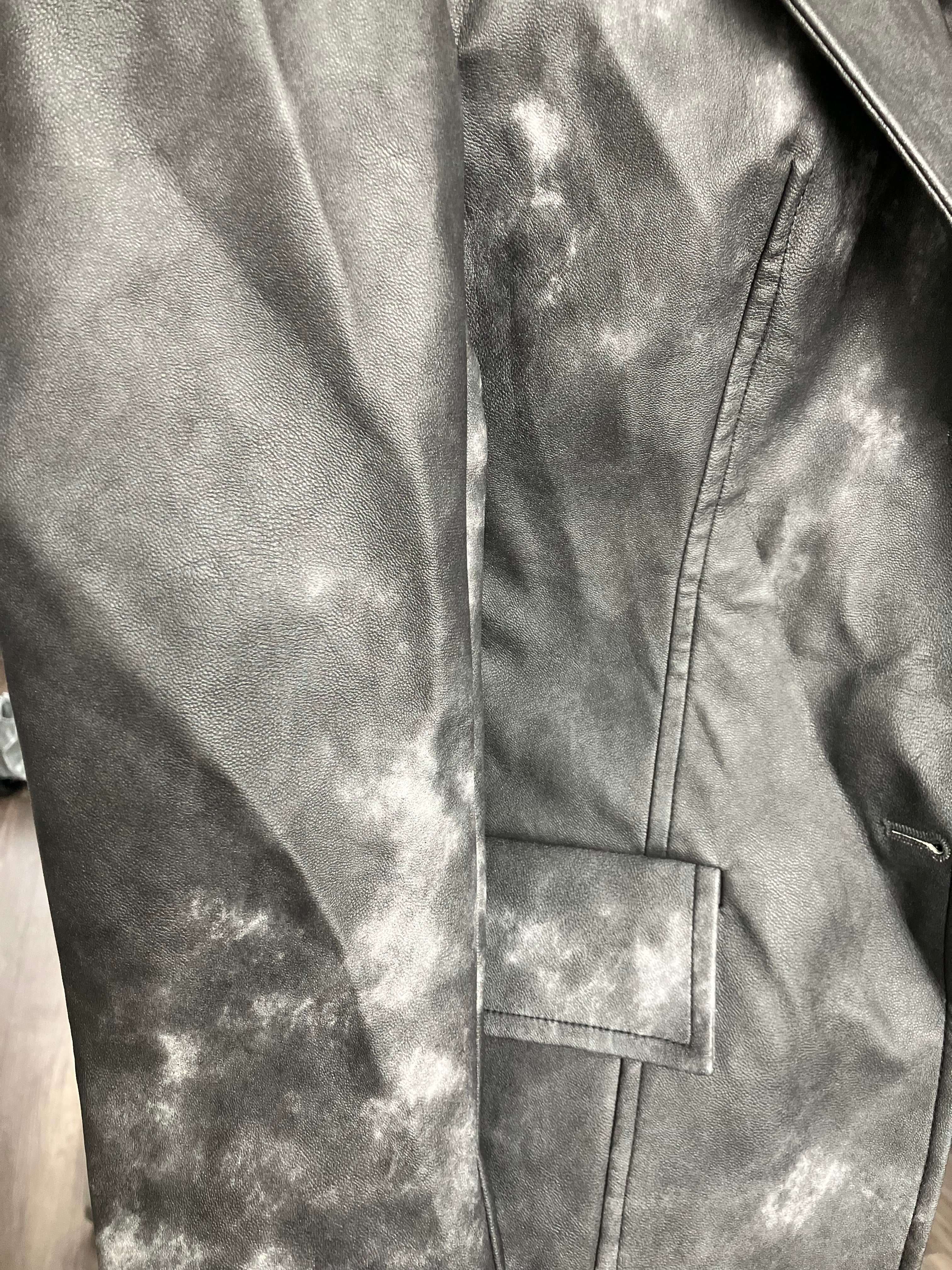 Marigold Shadows Jackets Sangee Vegan Leather Zipper Jacket