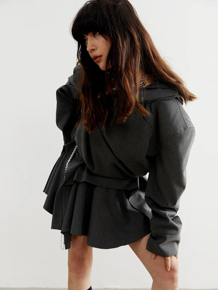 Marigold Shadows Jackets Sayua Cropped Hooded Jacket