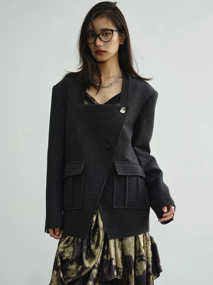 Marigold Shadows Jackets Sheershiro Square Collar Jacket