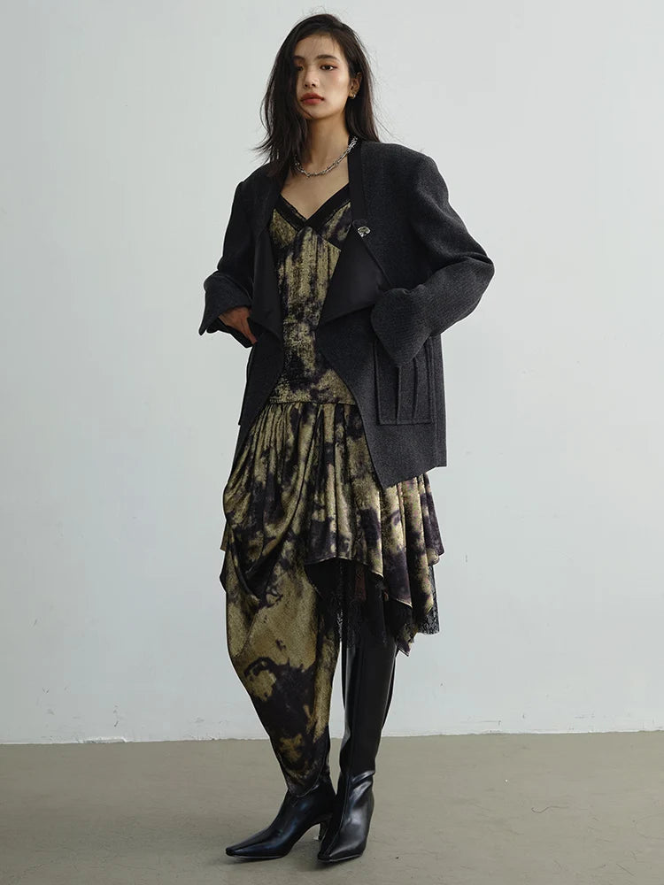 Marigold Shadows Jackets Sheershiro Square Collar Jacket