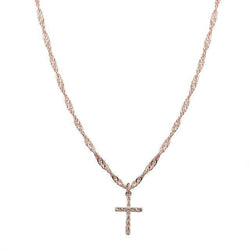 Marigold Shadows jewelry Enos Cross Necklace - Gold