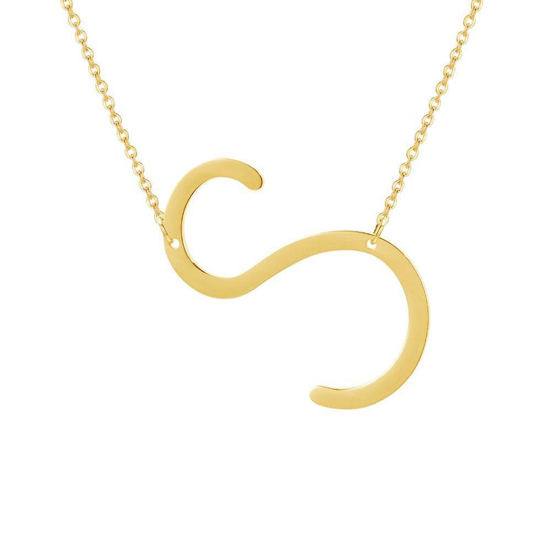 Marigold Shadows jewelry Kou Custom Letter Initial Pendant Necklace