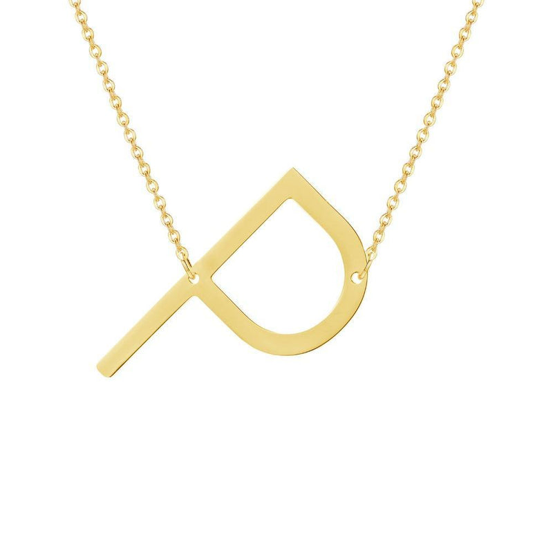 Kou Custom Letter Initial Pendant Necklace – Marigold Shadows