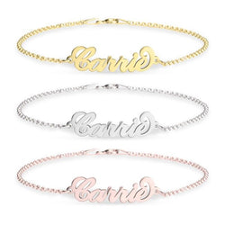 Marigold Shadows jewelry Sada Custom Letter Bracelet