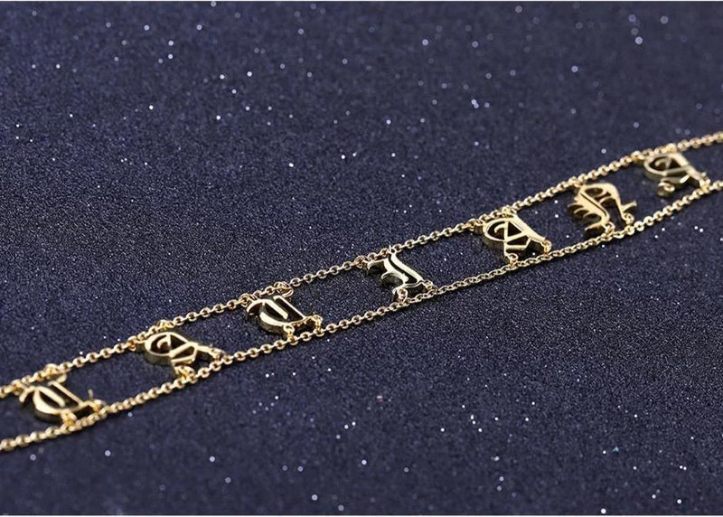 Marigold Shadows jewelry Yayoi Custom Name Choker Necklace