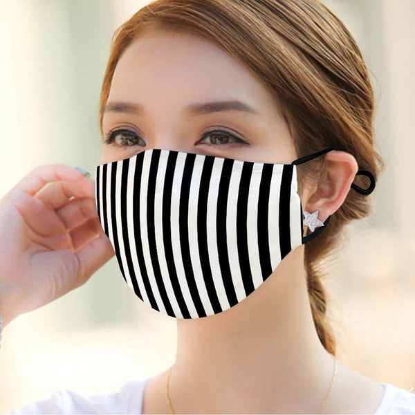 Marigold Shadows Masks Kinuyo Face Mask - Black and White