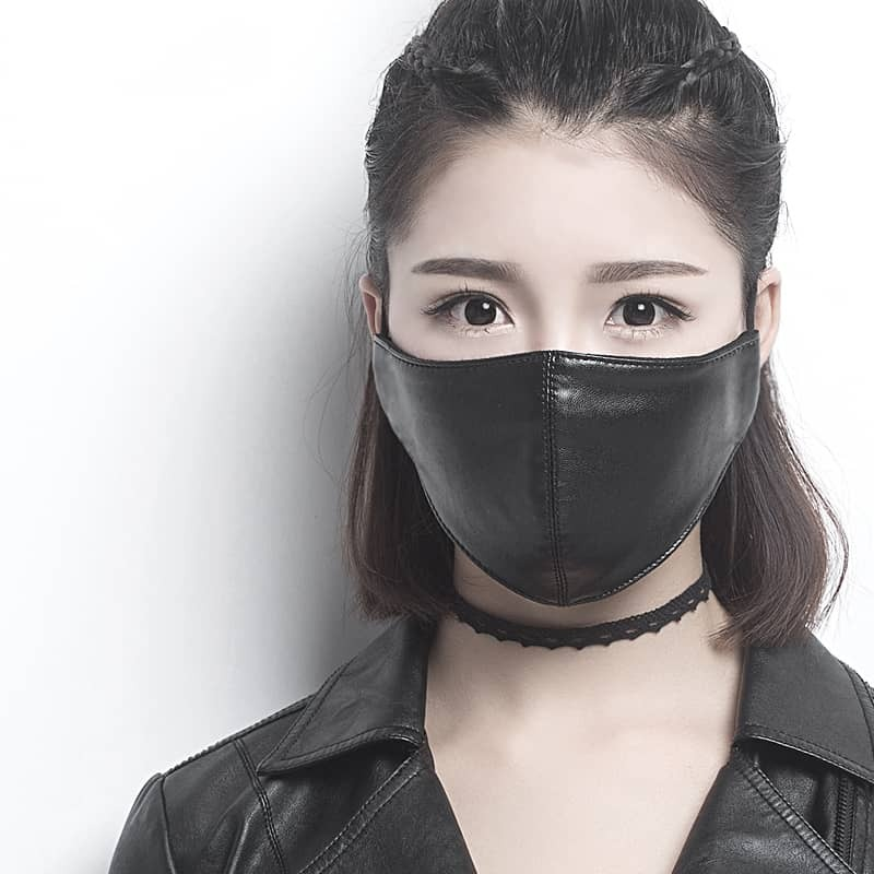 Marigold Shadows Masks Yuzuki Vegan Leather Face Mask - Black