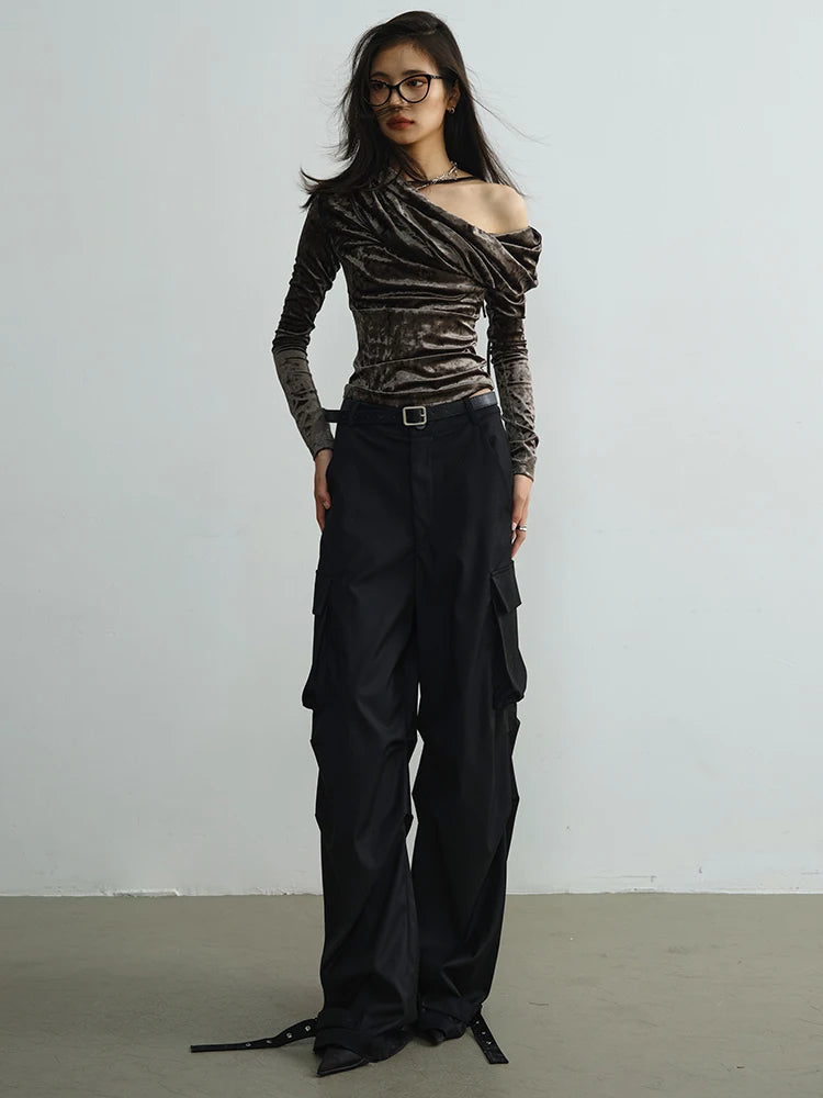 Marigold Shadows Pants Barcha Buckle Cargo Pants